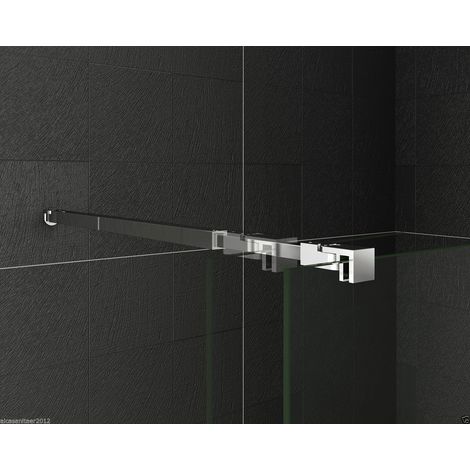 Barra de Soporte Sujección para Mamparas 73-120cm