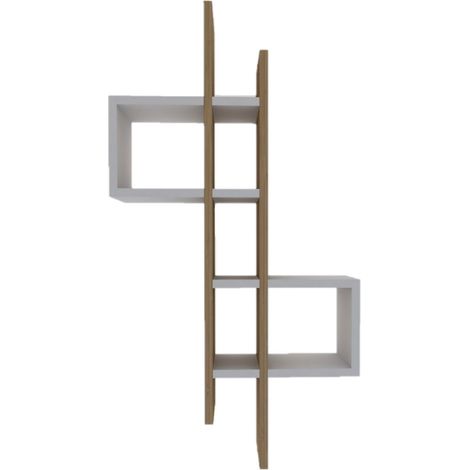 Etagère murale design effet bois ALBA