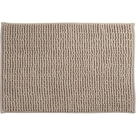 1 Tapis De Bain Microfibre Chenille 40x60 Cm Anti-dérapant Lavable Machine Salle De Bain (1/4)