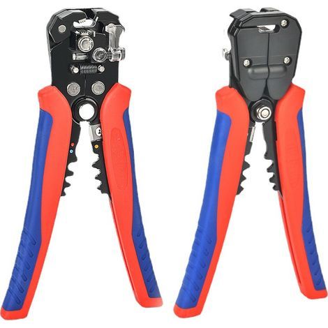 Abisolier- und Crimpzange, 3-in-1 Abisolier-, Schneid- und Crimpzange mit ProTouch-Griffen, ideal für elektrische Kabel, Verbindungen und Kfz-Verkabelung. (1/5)