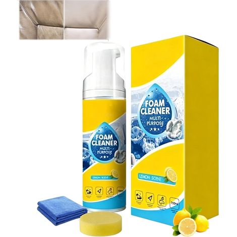 Ivovex Nettoyant mousse enzymatique, Ivovex Nettoyant Matelas, Heavy-Duty Grease & Stain Remover, Nettoyant Tapis Moquette, Powerful Multipurpose Enzyme Foam Cleaner,All Purpose Deep Cleaning (1/5)