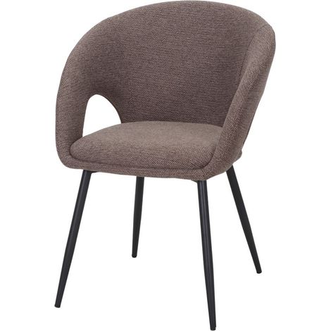 AUTRES Chaise tapissée avec un style contemporain - modèle 001 - marron (1/4)