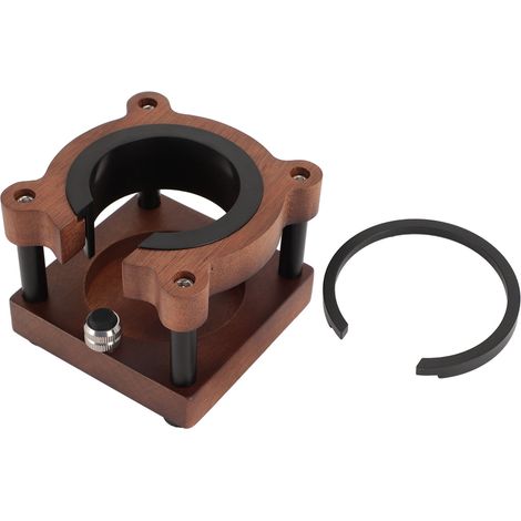 Soporte de filtro de madera antideslizante con diseño de oso para prensadores de 51 mm, 53 mm y 58 mm. (1/5)