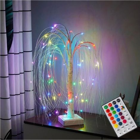 Lampe en Forme d'Arbre Gypsophila, Luminaire LED Coloré, Décoration d'Intérieur, Idéal pour Chambre à Coucher, Cadeau de Noël (1/4)
