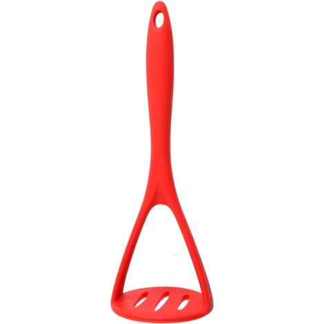 Presse-purée en silicone gris pour légumes, fruits, citrouille, carottes, bonbons (rouge) (1/5)