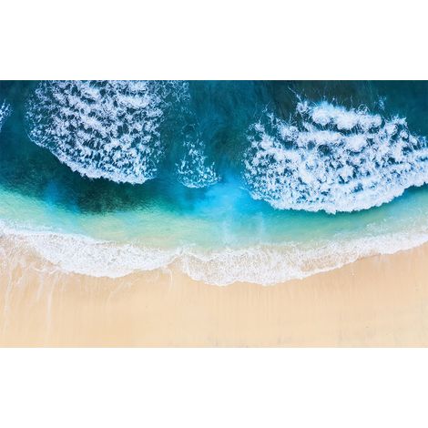 Affiche deco plage vue aerienne, 60x40cm - made in France (1/5)