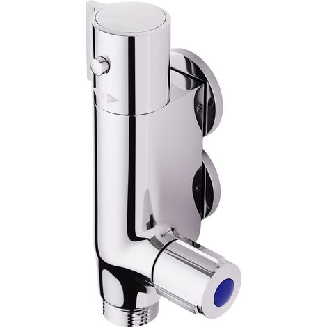 Thermostatic Shower Bar,Caravan Thermostatic Shower Bar,Thermostatic Shower Mixer Tap,Mini Vertical Shower Mixer Tap,for Caravan, Yacht,Chrome (1/5)