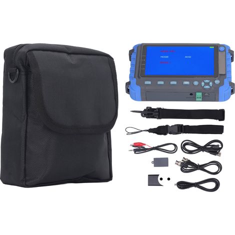 Testeur de caméras de surveillance CCTV 5 pouces, testeur de moniteurs vidéo HD coaxiaux, testeur de caméras de sécurité AHD-TVI-CVI 4 en 1, compatible 8 MP, 100-240 V, prise européenne (1/5)