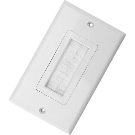 Plaque murale 1 Wall Plate En Plastique Anti-poussière Pour Câbles En Entrée bricolage plaque se lever (1/5)