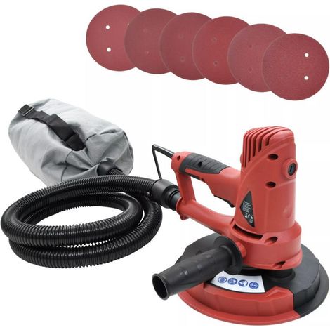 Ponceuse girafe 710 W – Alimentation 230 V – Vitesse 1200-2500 tr/min – Disque 180 mm – Aspiration intégrée pour poussières (1/3)