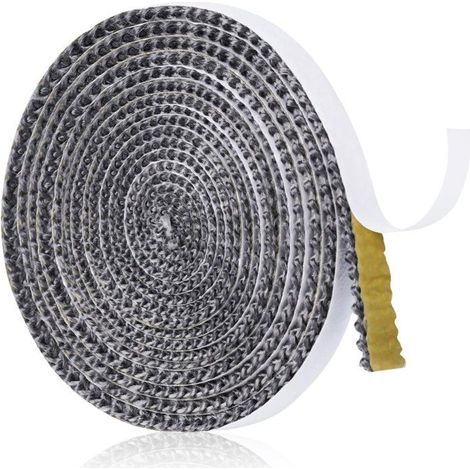 Joint d'étanchéité autocollant en fibre de verre 12x4x3 mm pour portes de poêles à bois (1/4)