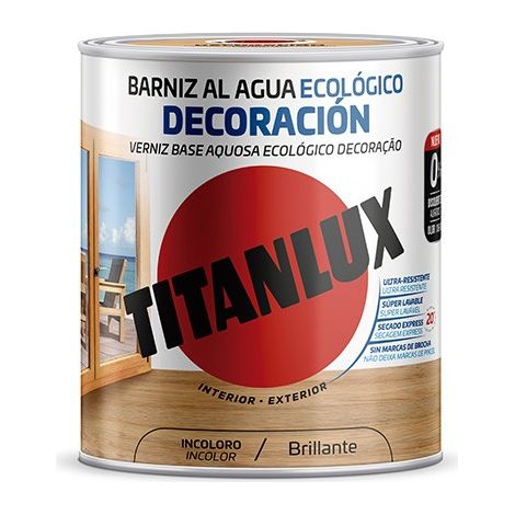 Vernice all'acqua Decoro Ecologico Brillante Titanlux 750 ml - Noce
