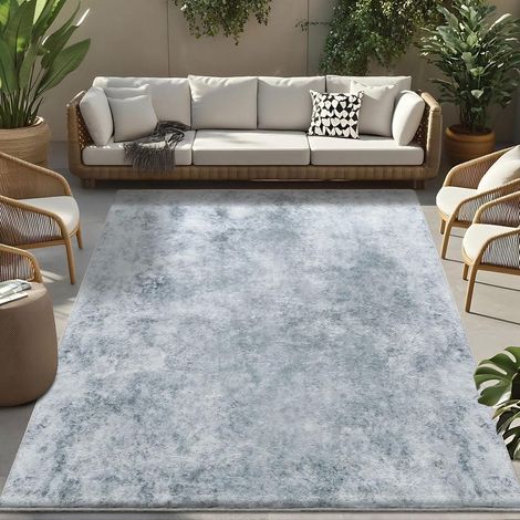 Teppich 160 x 200 cm (Rechteckig) Abstrakt Grau Wei&xDF Multi (1/5)