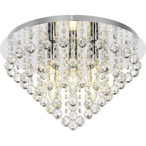 [GEBRAUCHT] Lindby Deckenlampe Annica Deckenlampe Lampe Leuchte Chromplatte E14 Chrom K399 B-Ware