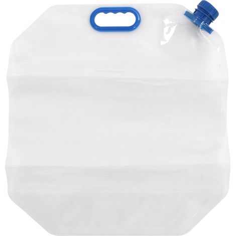 Sac isotherme transparent en PVC de 15 L, pliable et réutilisable, pour évacuer l'eau en cas d'urgence ou en camping (bleu).-AquaForge (1/5)
