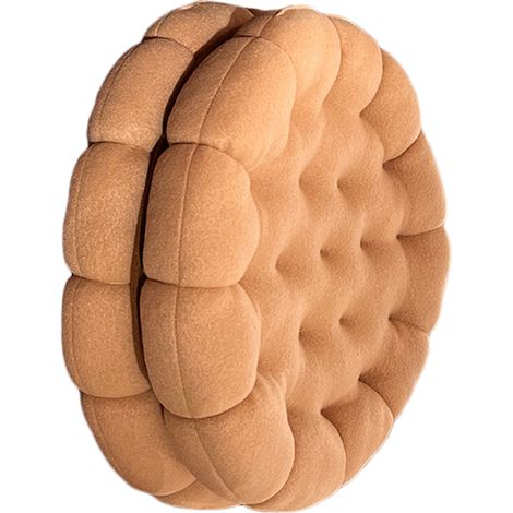 Coussin Cookie mignon, doux et respirant, garnissage en coton PP, pour lit de dortoir ou de chevet, 450 g, couleur abricot (1/5)