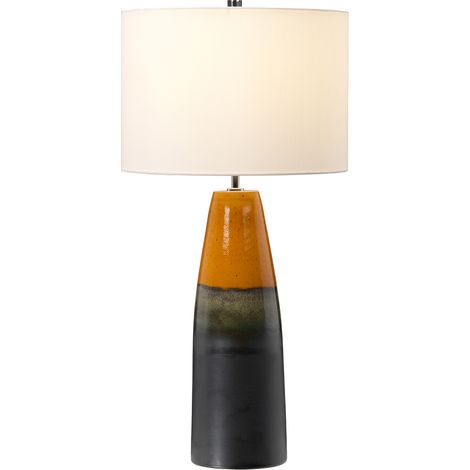 Tischleuchte Nachttischlampe Beistelllampe Keramik H 74 cm Wohnzimmerlampe (1/5)