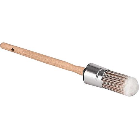 Pennello ad anello misura 2 setole L.63mm 20mm setola speciale completamente sintetica, manico in legno grezzo (Per 12)
