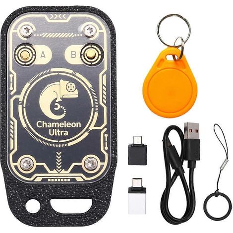 Émulateur de cartes à puce RFID Chameleon Ultra Plus, lecteur de puces 125K 13,56 MHz, décodage, réinitialisation et interrogation automatique (1/5)