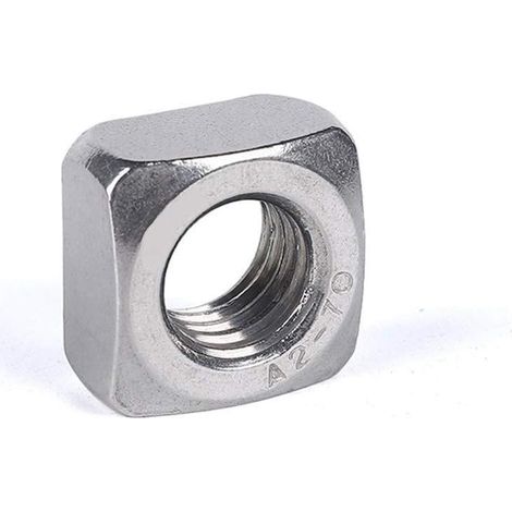 Écrous carrés 20/100 pièces M3 M4 M5 M6 M8 M10 M12 DIN557 GB39 (1/5)
