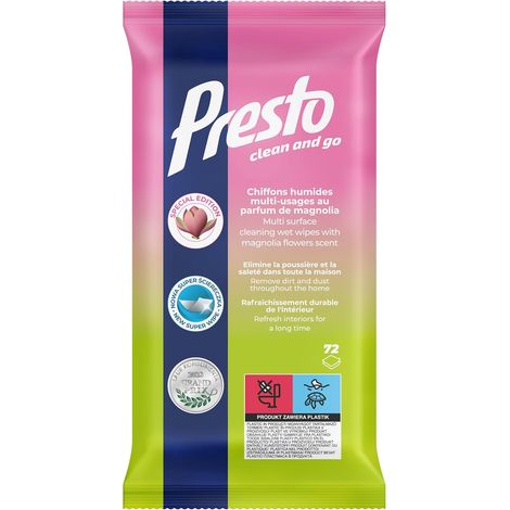 Lingettes Nettoyantes pour Meubles en Bois - (72 Pièces) Lingettes Nettoyantes - Meubles bois, vernis, matériaux similaires, nettoyage rapide, intensifie couleur, parfum miel - 72 Pièces (1/5)