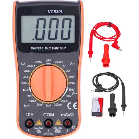 Multimètre Numérique Portable VC830L Mini avec Test Automatique et Avertisseur Sonore (1/5)