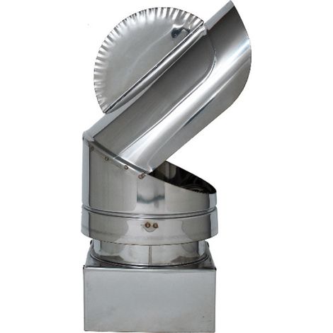 FUMAIOLO GIREVOLE PAPPAGALLO ZINCATO Quadrato cm. 42x42