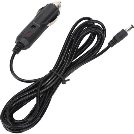 Câble adaptateur allume-cigare voiture 2 pièces, prise 12V avec voyant lumineux, fil universel 3 mètres (1/5)