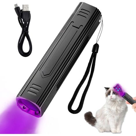 Lampe UV - 365 nm - Boîtier Aluminium - Rechargeable USB - Étanche - Pour Détection Teigne Chez Chats Et Chiens - 1 Pièce (1/5)