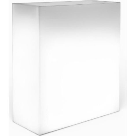 Fioriera in polipropilene con impianto luce 90x30xH80 cm lampada a risparmio energetico 20w