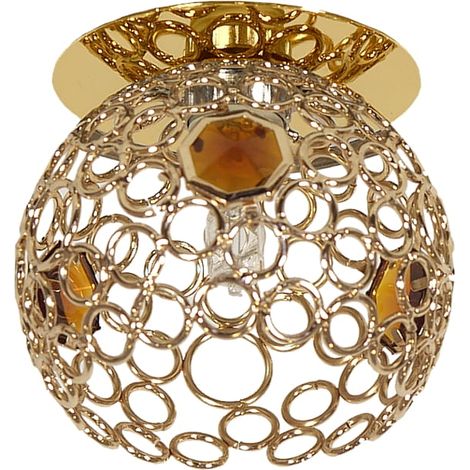 Spot plafond Candellux SK-74 G9 1x40W acier doré IP20