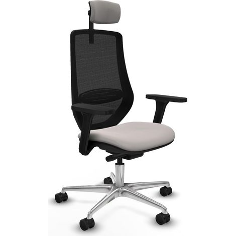 piqueras-y-crespo Mardos Silla de oficina blanca ergonómica
