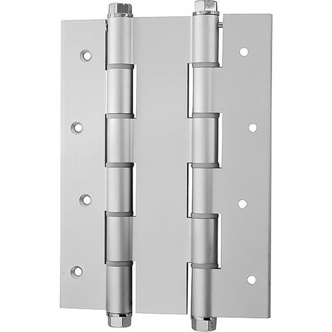 Charnière aluminium double action argentée 180mm