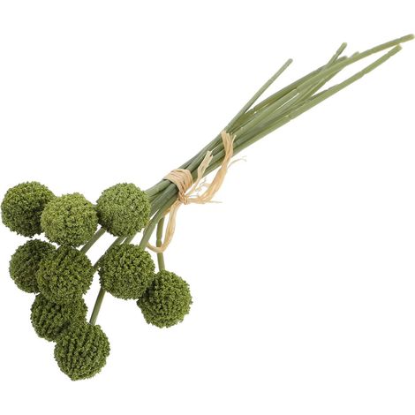 Bouquet de chrysanthèmes artificiels SECFOU , 9 têtes en plastique , floraison longue et facile d'en (1/5)
