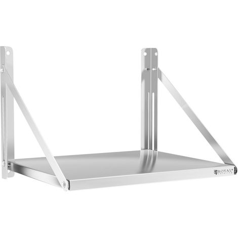 Estantería de pared plegable profesional acero inoxidable 60 x 45 cm 40 kg 140001577