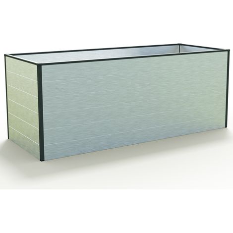 GFP Huerto urbano Jardinera Aluminio Christina - 195 x 77 x 77 cm Estructura estable y resistente a la intemperie con perfiles de cámara hueca de aluminio - aluminio anodizado - Hecho en Austria