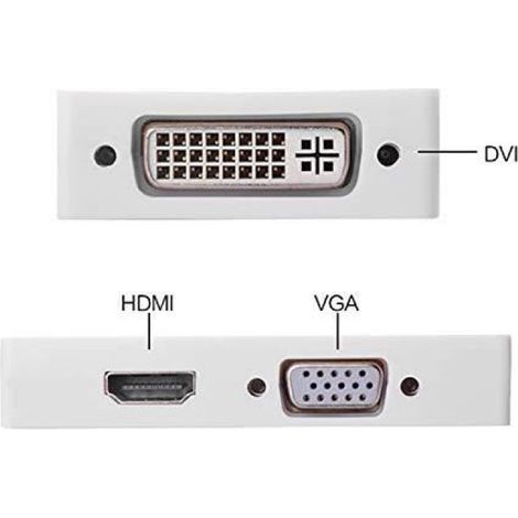 3 en 1 Mini DisplayPort DP vers VGA-HDMI-DVI Adaptateur convertisseur vidéo Câble 1080P GT[L179] (1/4)