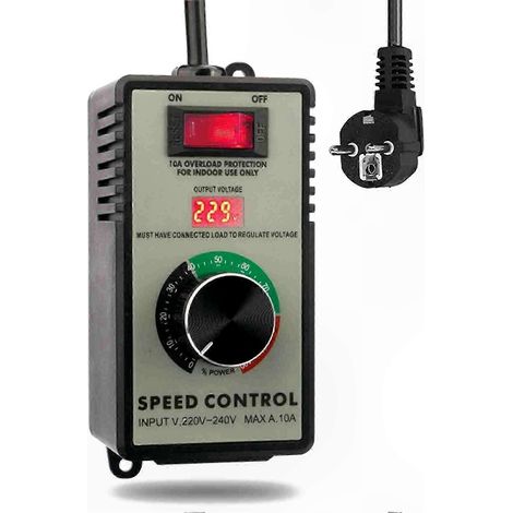 Contrôleur de vitesse portable haute puissance 4000 W pour outils électriques, meuleuses d'angle et ventilateurs d'extraction avec régulation de tension progressive (1/4)