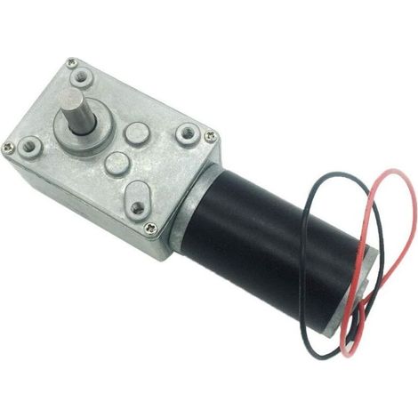 Bardusch-Moteur à engrenages à vis sans fin A58SW31ZY 12 V CC, mini-turbine autobloquante inversée, pour robot de bricolage, table rotative, serrure de porte, rideau (12 V 260 tr/min) (1/5)