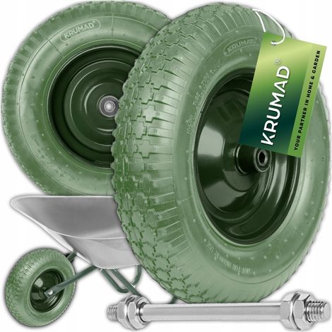 Rad für Rollwagen, Vollschaum-PU-Rad, schlauchlose Achse 4.80/4.00-8