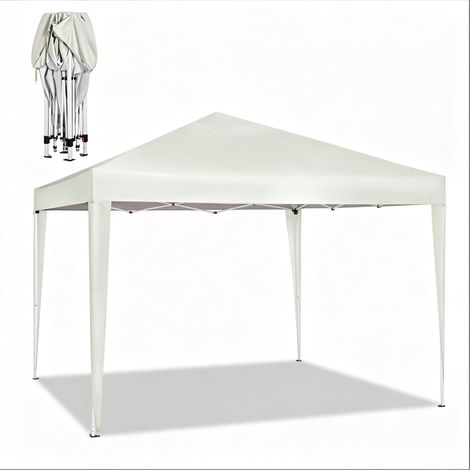 Pergola pieghevole 3x3 m beige chiaro con borsa per il trasporto (1/5)