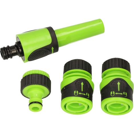 KOTARBAU Kit de pulvérisation 4 pièces pour tuyau d'arrosage 1/2" ou 5/8" - Kit complet (1/5)