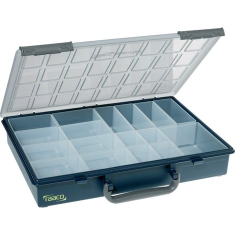 Raaco A4 Profi Assorter 55 Service Case, 17 Removable Inserts, Polypropylene (1/5)