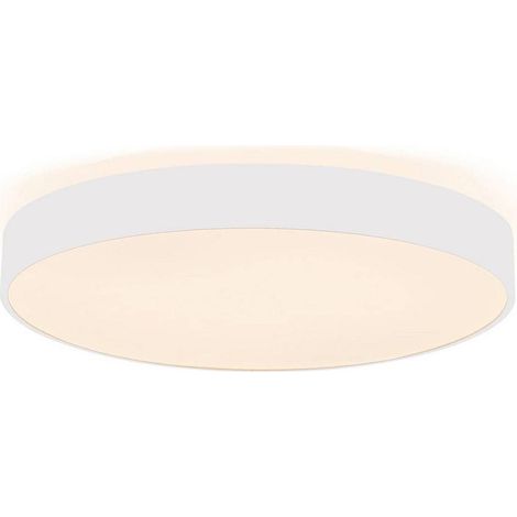 Trade Shop - MODERNE RUNDE LED-DECKENLEUCHTE 65W CCT 3000K 4000K DECKENLAMPE WANDLEUCHTE 60CM - Weiß