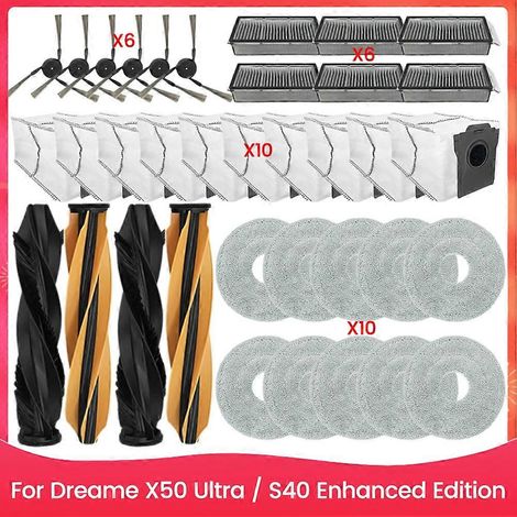 36-teiliges Set inklusive Bürste, Filter, Staubbeutel und Reinigungstuch für den Staubsauger Dreame X50 Ultra / S40 Enhanced Edition – Ersatzteile (1/5)