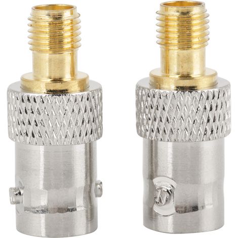 Adaptateur coaxial RF (2 pièces) de type BNC femelle vers SMA femelle, convertisseur de test
