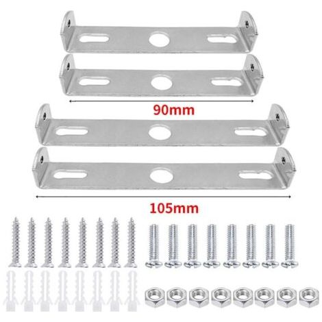 4 Pièces Support de Fixation Plafonnier 90mm/105mm Luminaires Support de Plaque de Plafond Plaques de Lampe de Plafond pour Plafonnier (1/5)