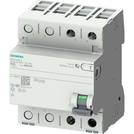 Interrupteur différentiel Siemens 5sv3322-4 type b 30mA 25A