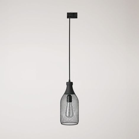 Creative Cables - Candeeiro suspenso com abajur de garrafa Jéroboam para calhas - lâmpada não incluída