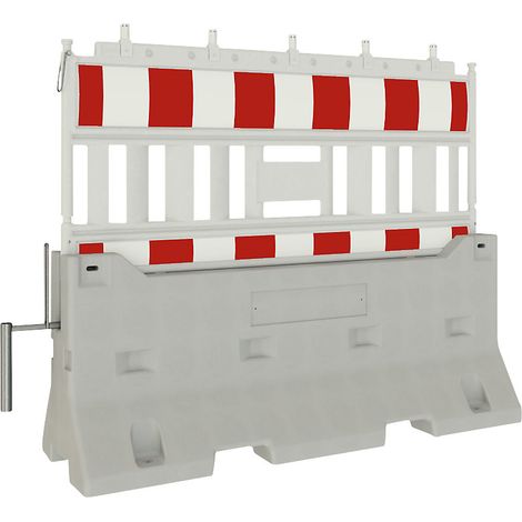 Schake, Barrière en béton avec clôture en plastique, L x l x h (1/2)